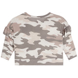 Drop Shoulder Camo Sweatshirt