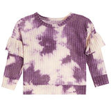 Drop Shoulder Hacci Tie Dye Sweatshirt