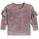 2pc Ruffle Velour Jog Set - Denny's
