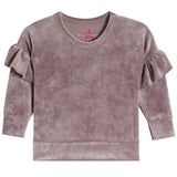 2pc Ruffle Velour Jog Set - Denny's