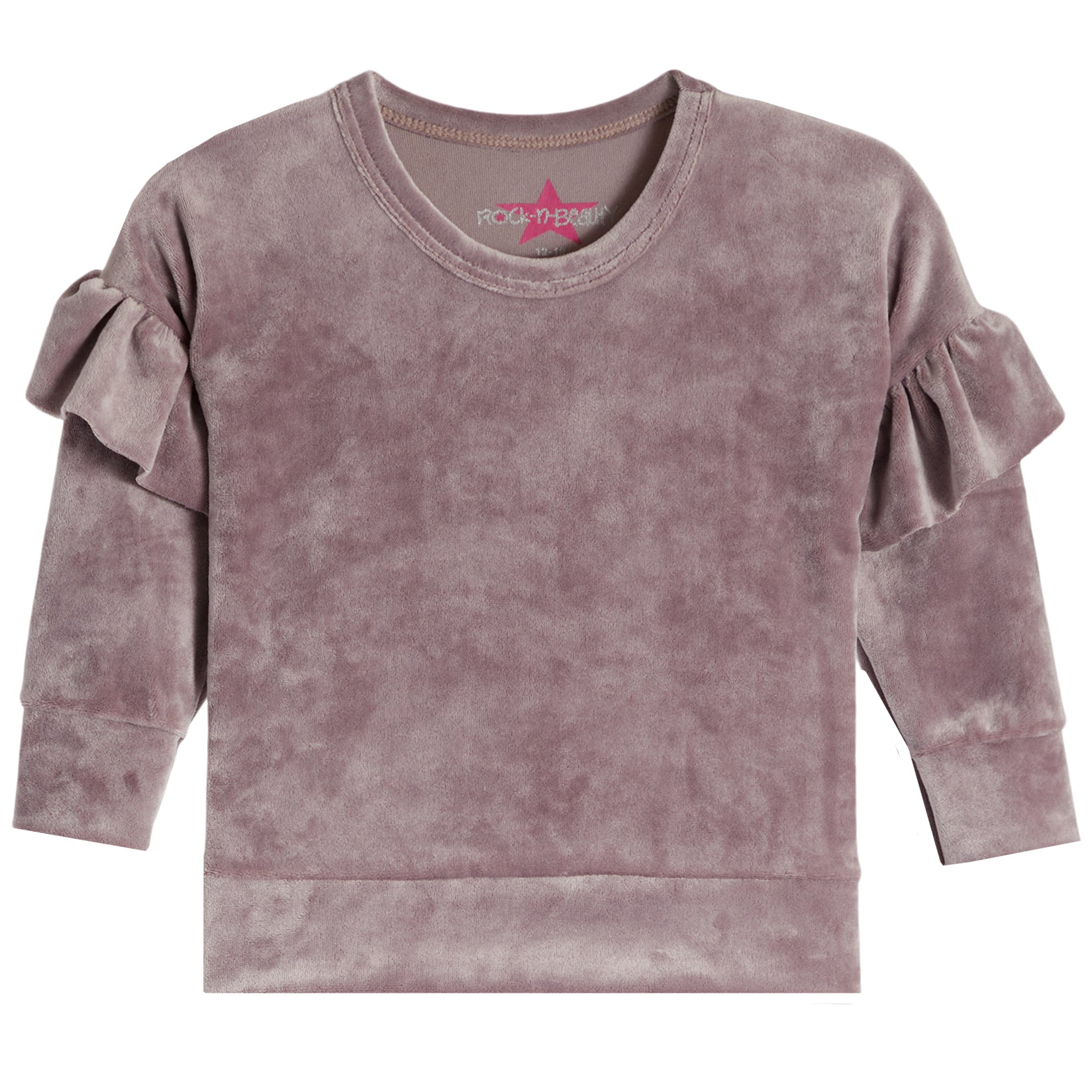 2pc Ruffle Velour Jog Set - Denny's