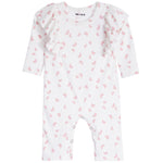 Ribbed Bow Ruffle Shoulder Coverall - Denny's