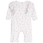 Ribbed Bow Ruffle Shoulder Coverall - Denny's
