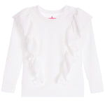 Diagonal Ruffle Front Top - Denny's
