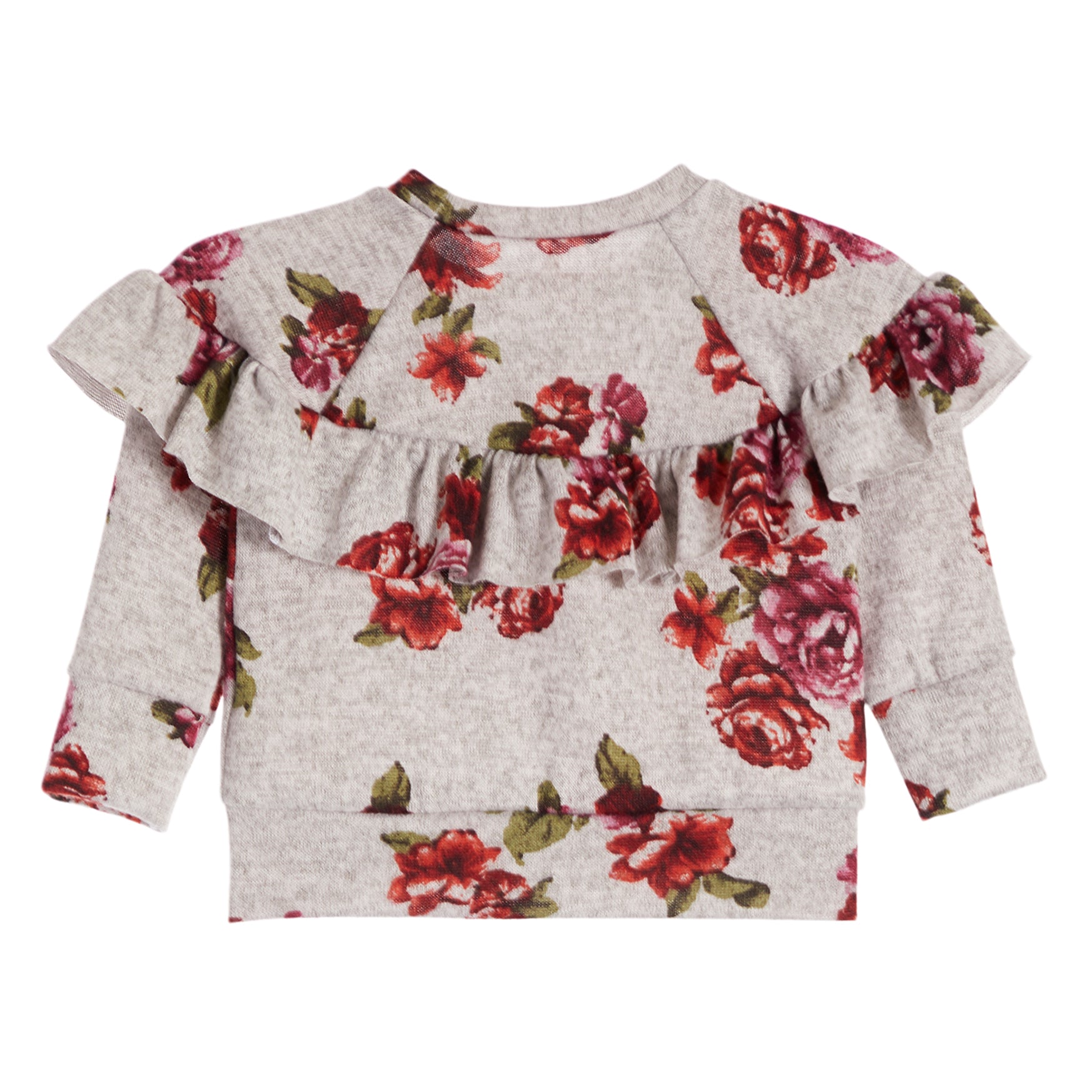 Peasant Ruffle Sweatshirt Floral - Denny's