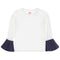 Contrast Flare Sleeve Top - Denny's