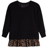 Leopard Ruffle Sweatshirt & Trumpet Pant Set - Denny's