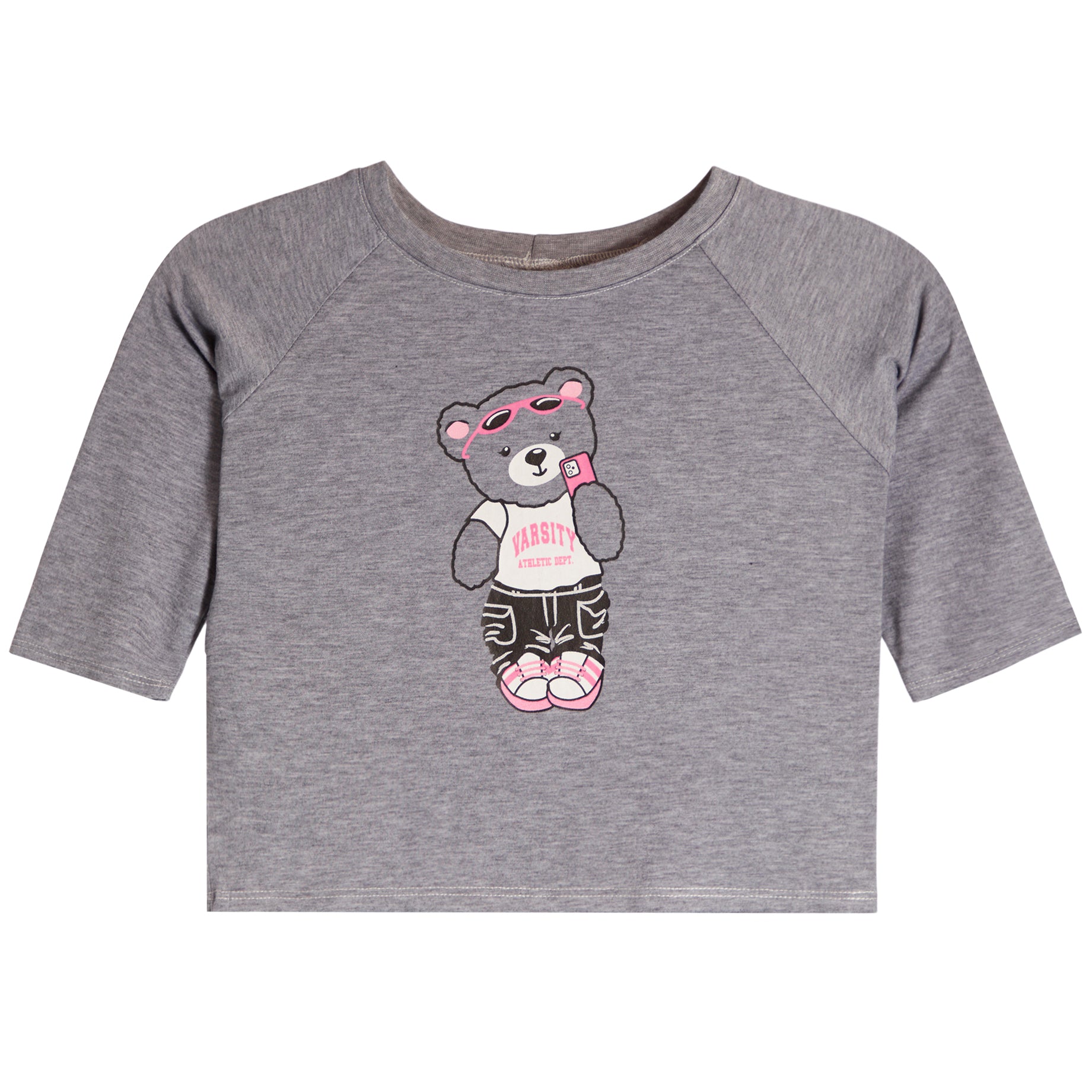 3/4 Sleeve Varisty Bear Top - Denny's