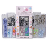 Metallic Silver DIY Charm and Letter Bead Kit