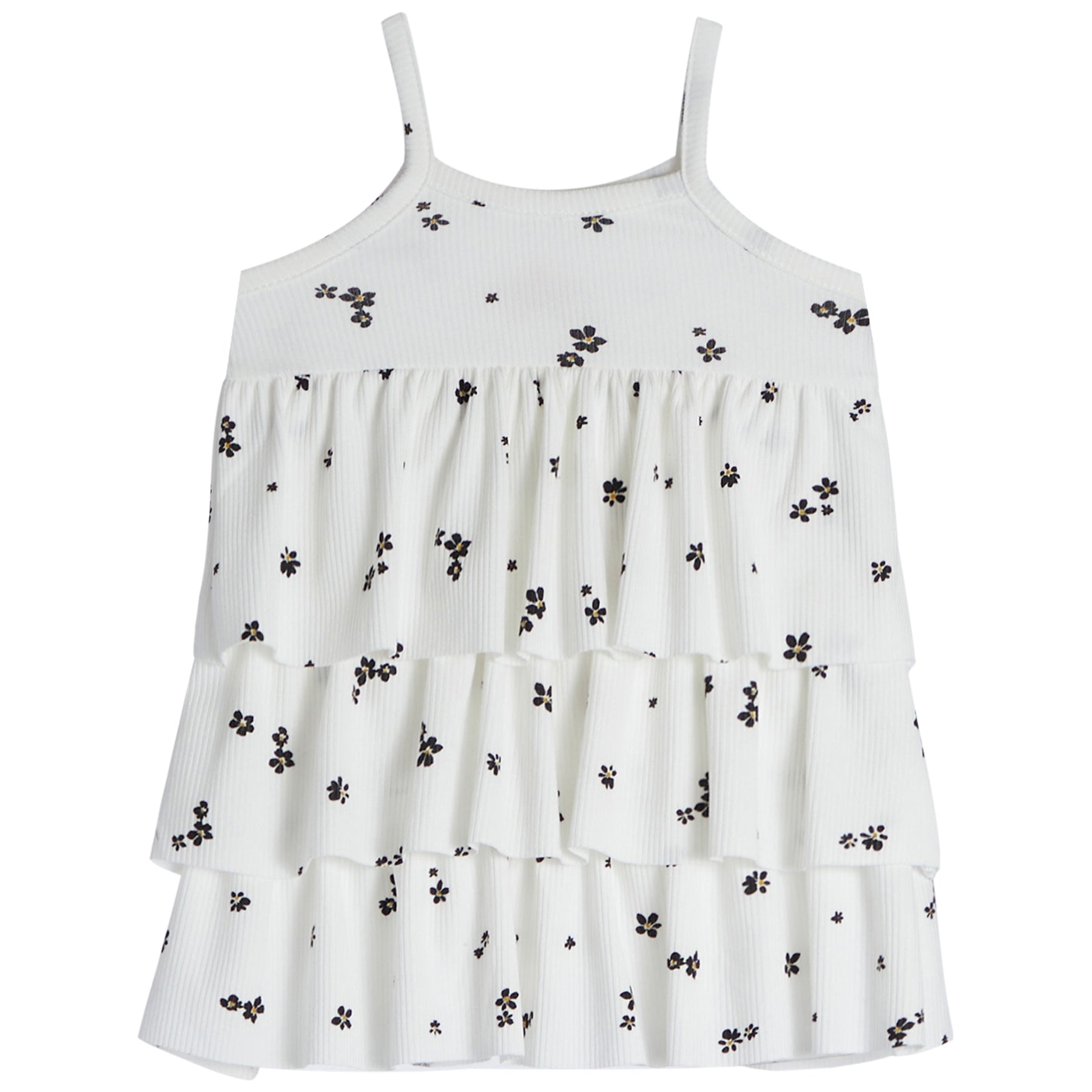 3 Tier Daisy Ruffle Tank & Bike - Denny's