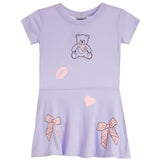 Bandana Bow Short Sleeve Dress