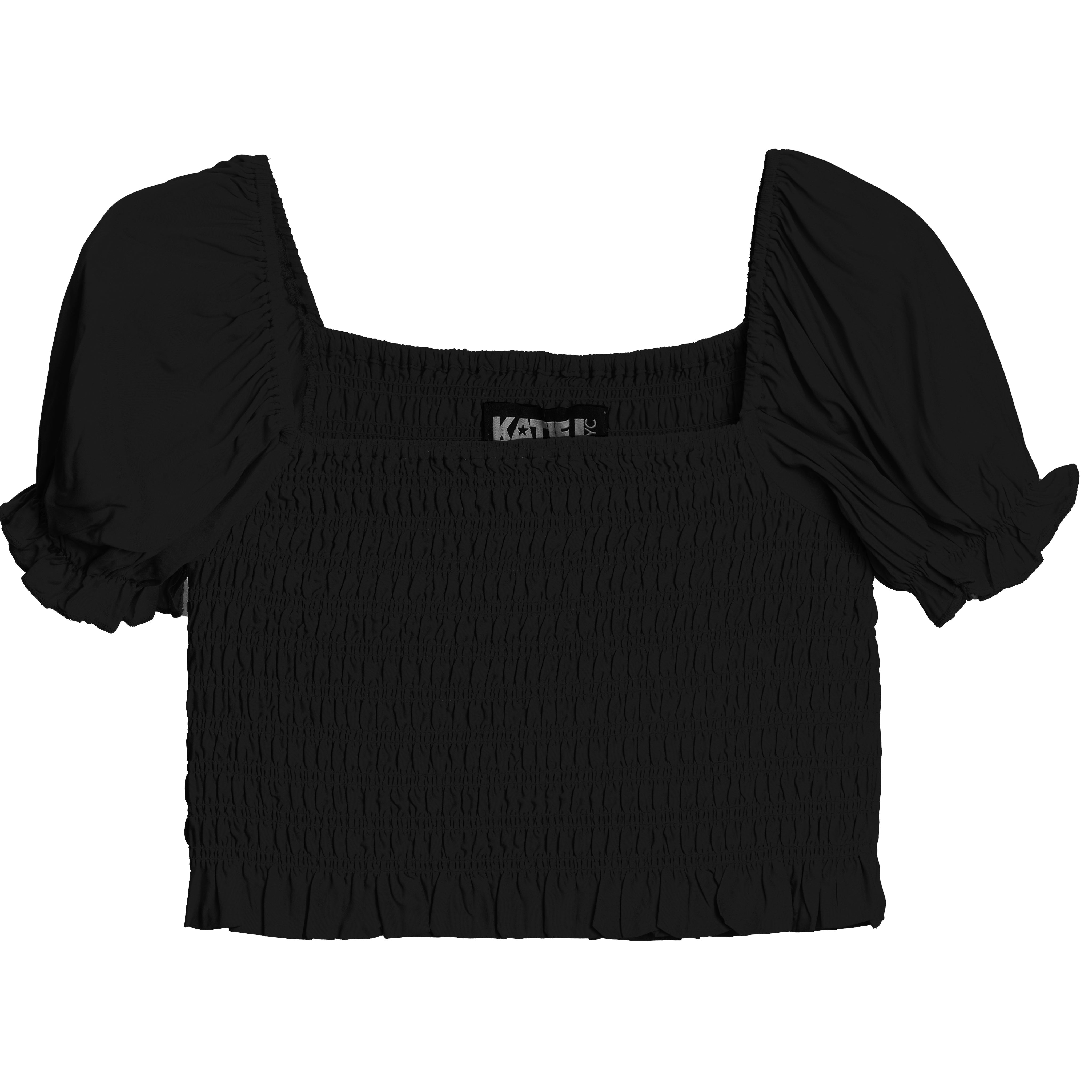 Marlee Puff Sleeve Smock Top - Denny's