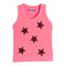 Allover Black Stars Waffle Tank - Denny's