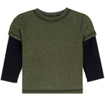 Speckle 2fer With Rib Sleeves - Denny's