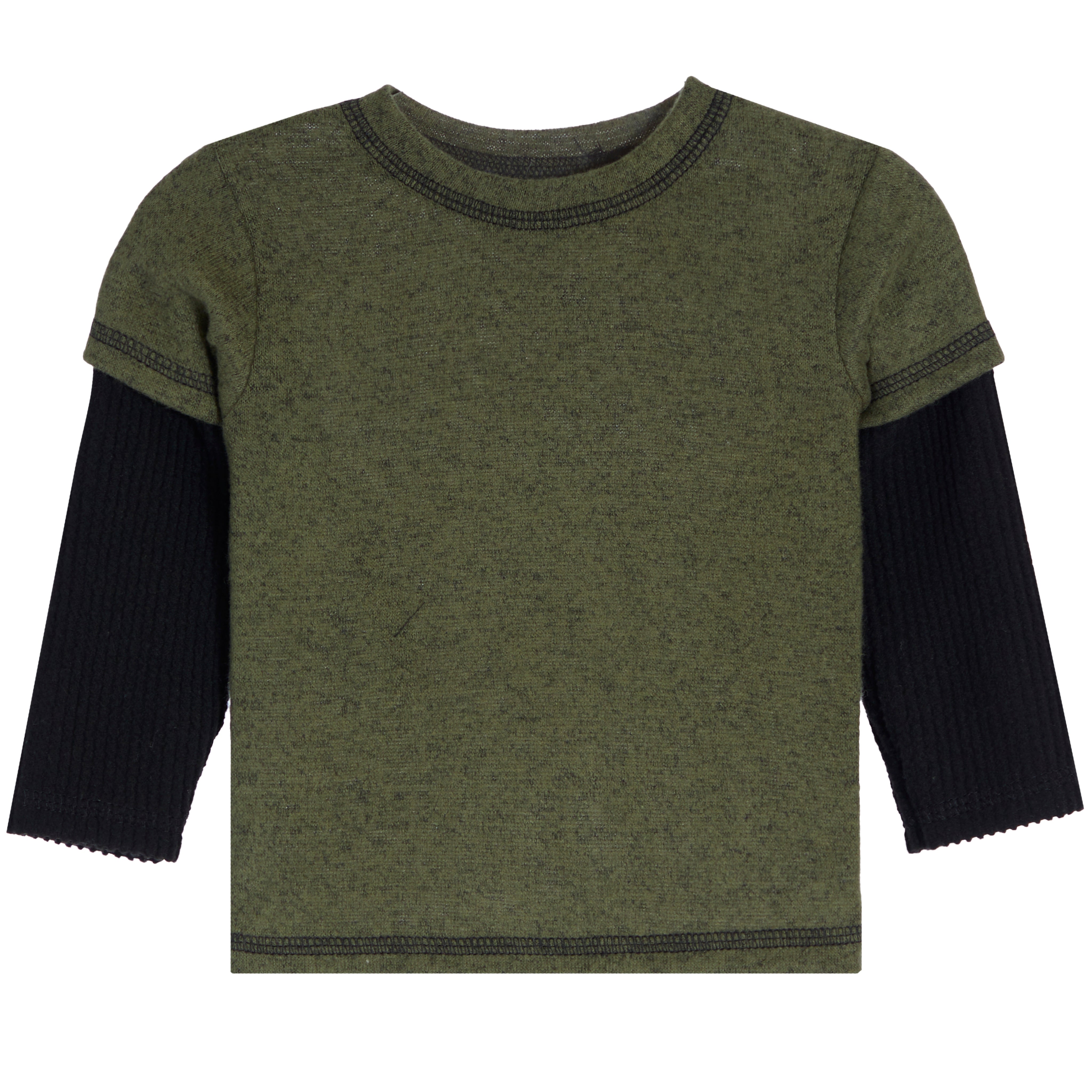 Speckle 2fer With Rib Sleeves - Denny's
