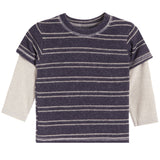 Stripes Layered Long Sleeve Tee