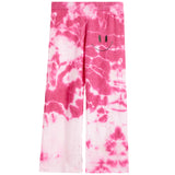 Black Smile Tie Dye Cloud Wide Leg Pant