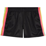 Mesh Short With Neon Stripe