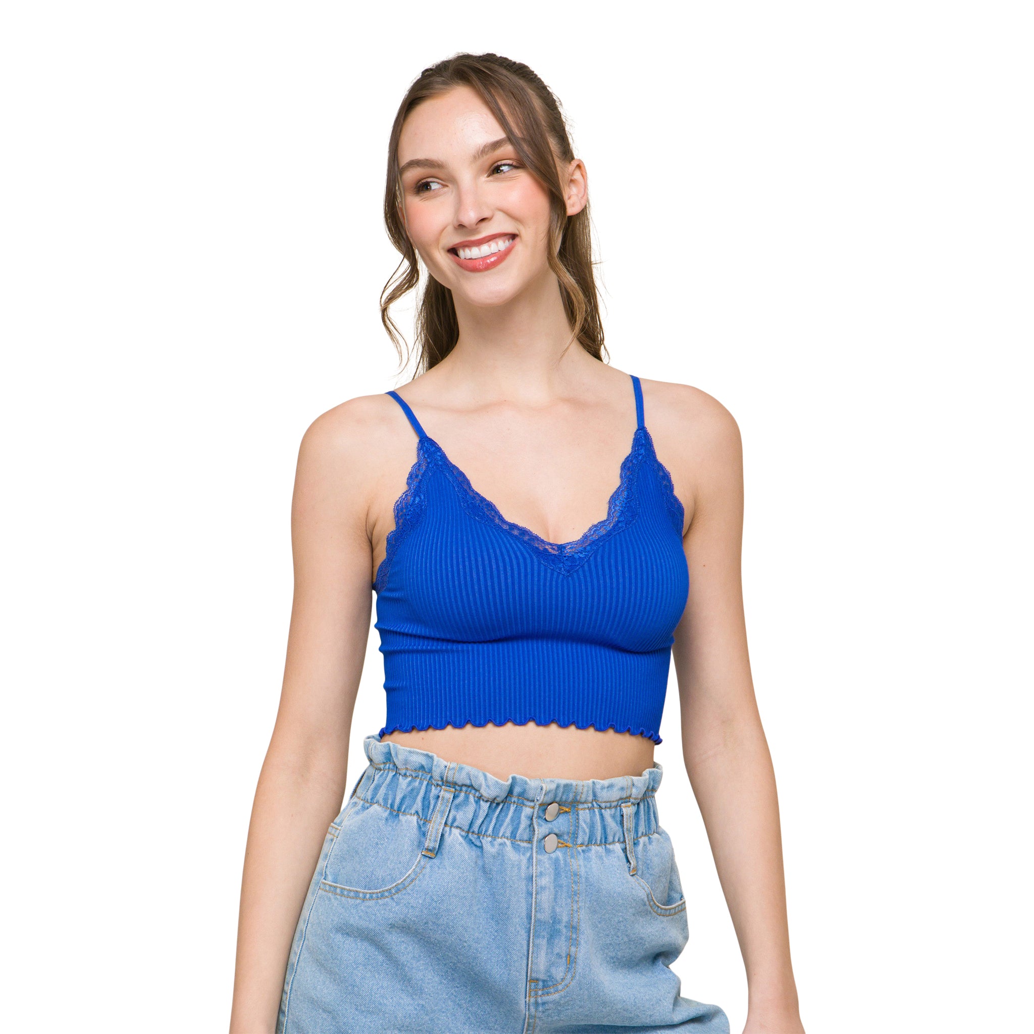 Lace Trim Tank - Denny's
