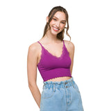 Lace Trim Tank - Denny's
