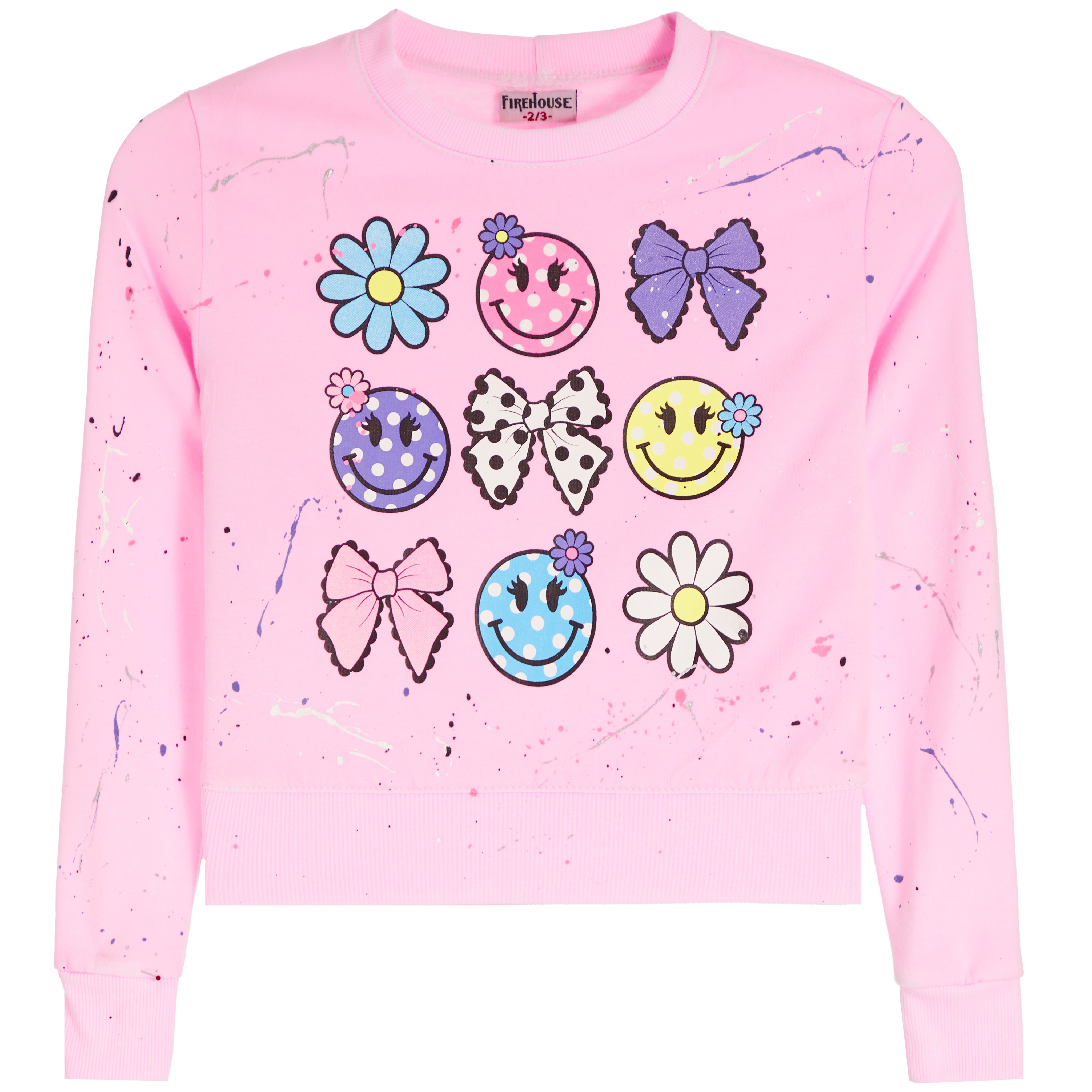 Allover Polka Dot Icons Sweatshirt - Denny's