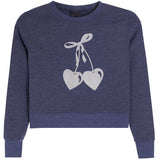 Sweatshirt With Silver Heart Cherry