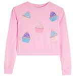 Crew Sweatshirt With Allover Cupcakes - Denny's