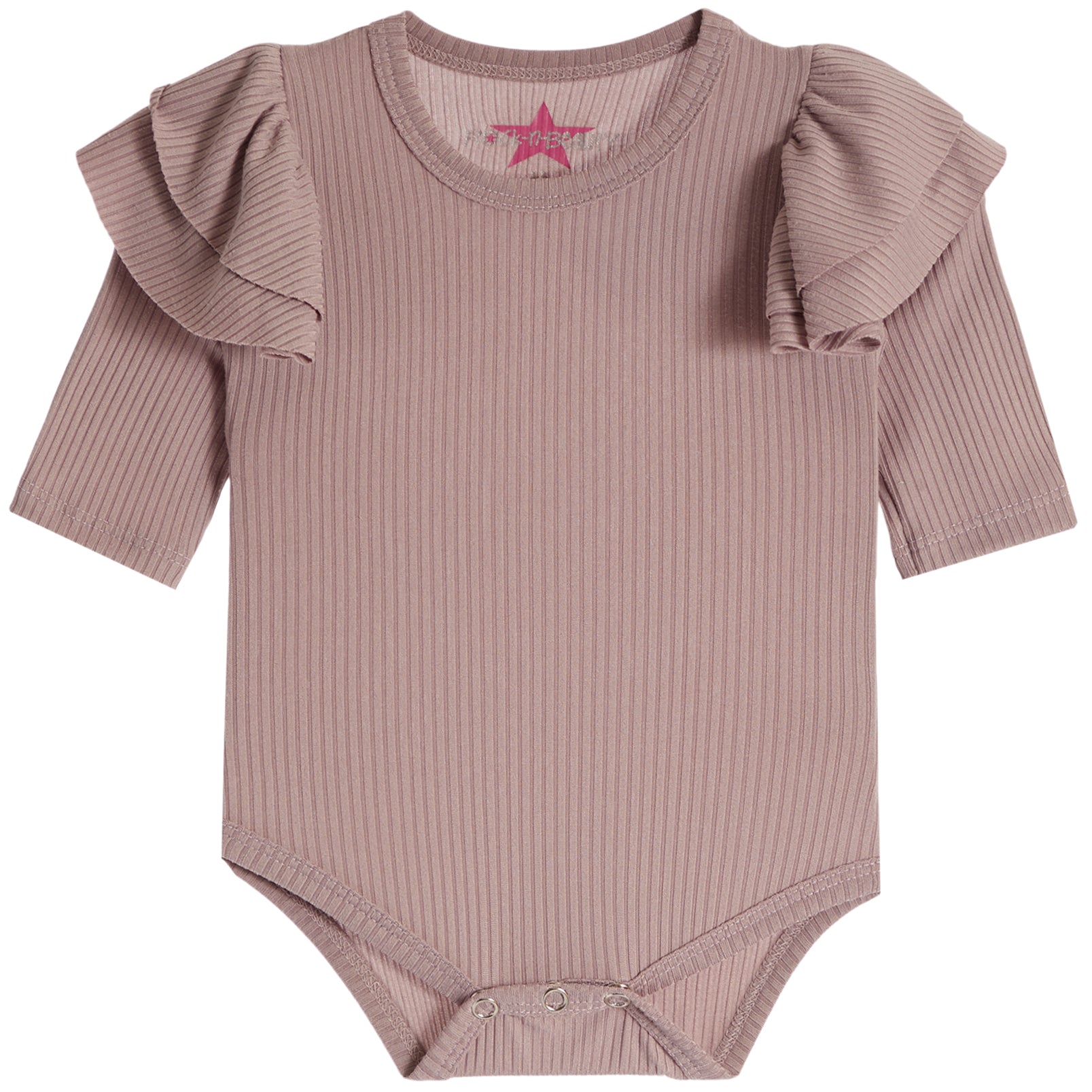 2pc Ribbed Ruffle Onesies Flare Pant Set - Denny's