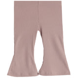 2pc Ribbed Ruffle Onesies Flare Pant Set - Denny's