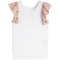 Contrast Ruffle Cocoa Floral Tank - Denny's