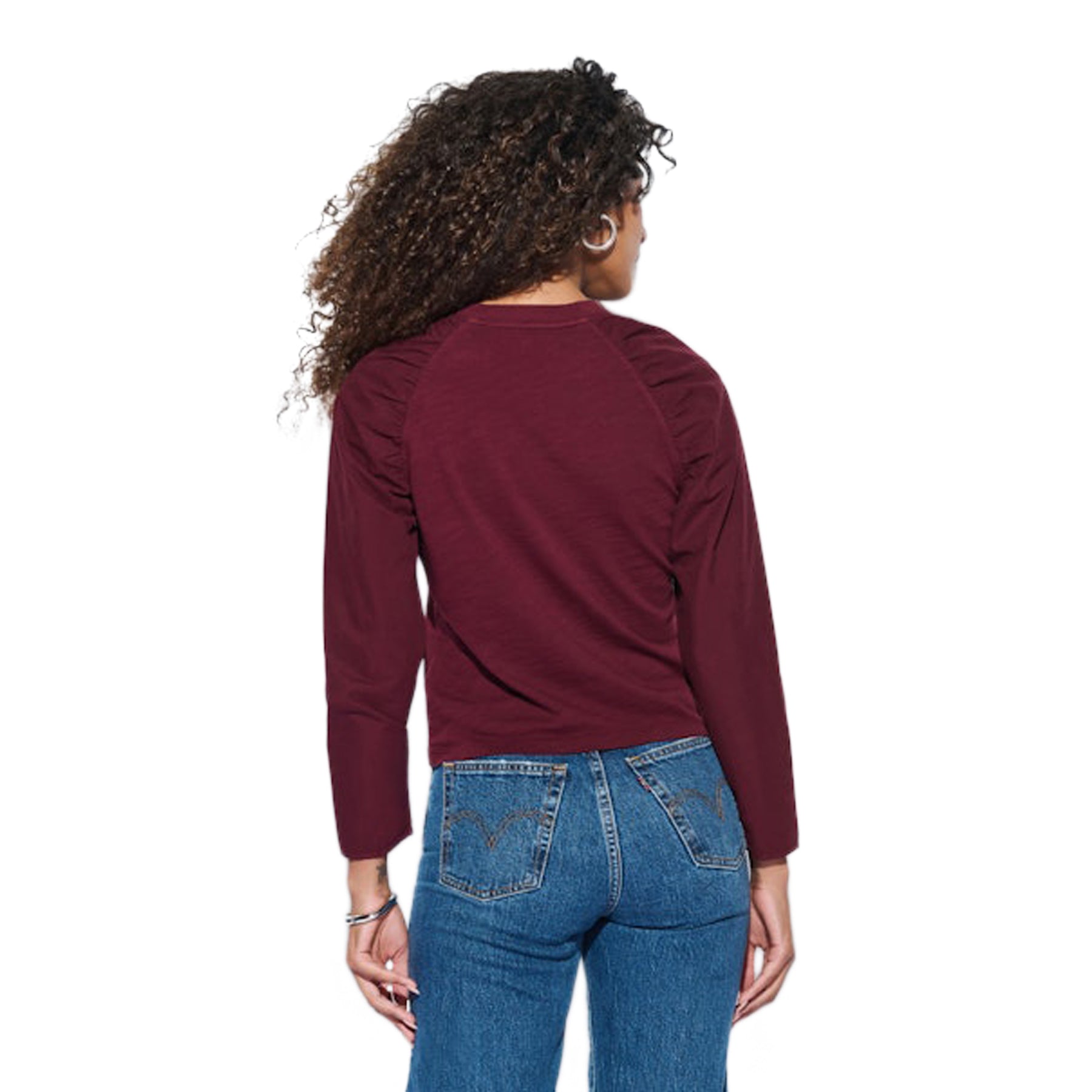 Ruthie Ruched Sleeve Shirt - Denny's