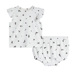 2pc Floral Diaper Set - Denny's