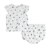 2pc Floral Diaper Set - Denny's