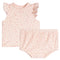 2pc Pointelle Blush Rosebud Diaper Set - Denny's