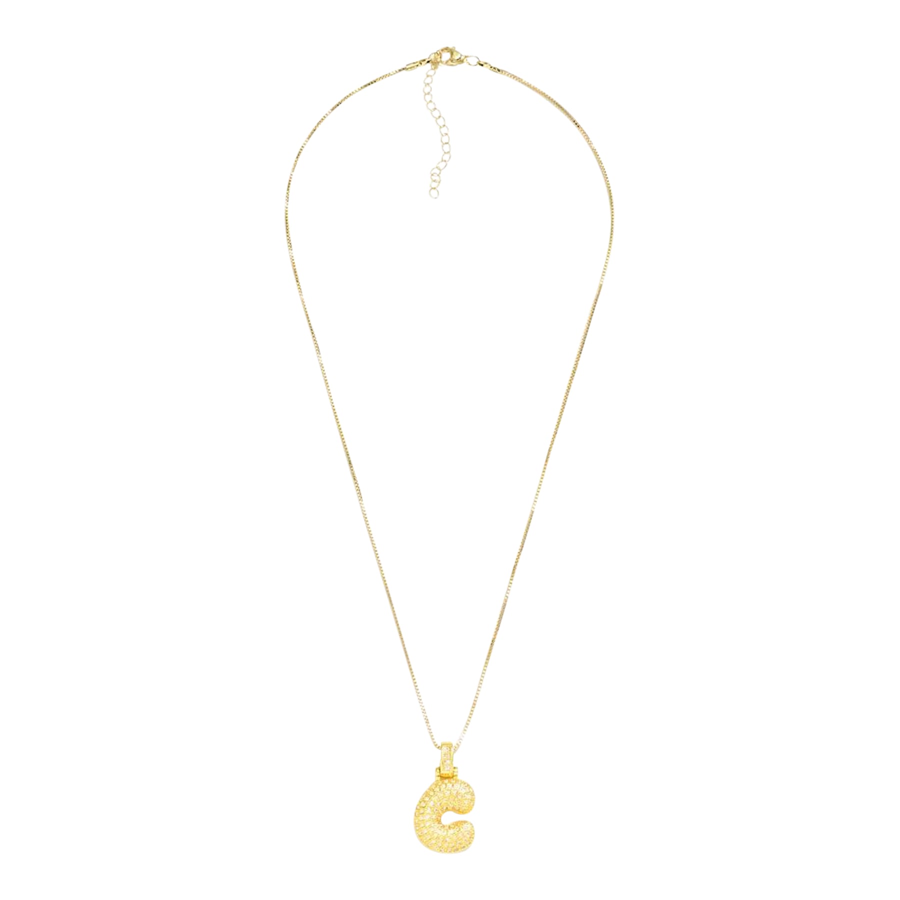 Crystal Initial Necklace- C - Denny's