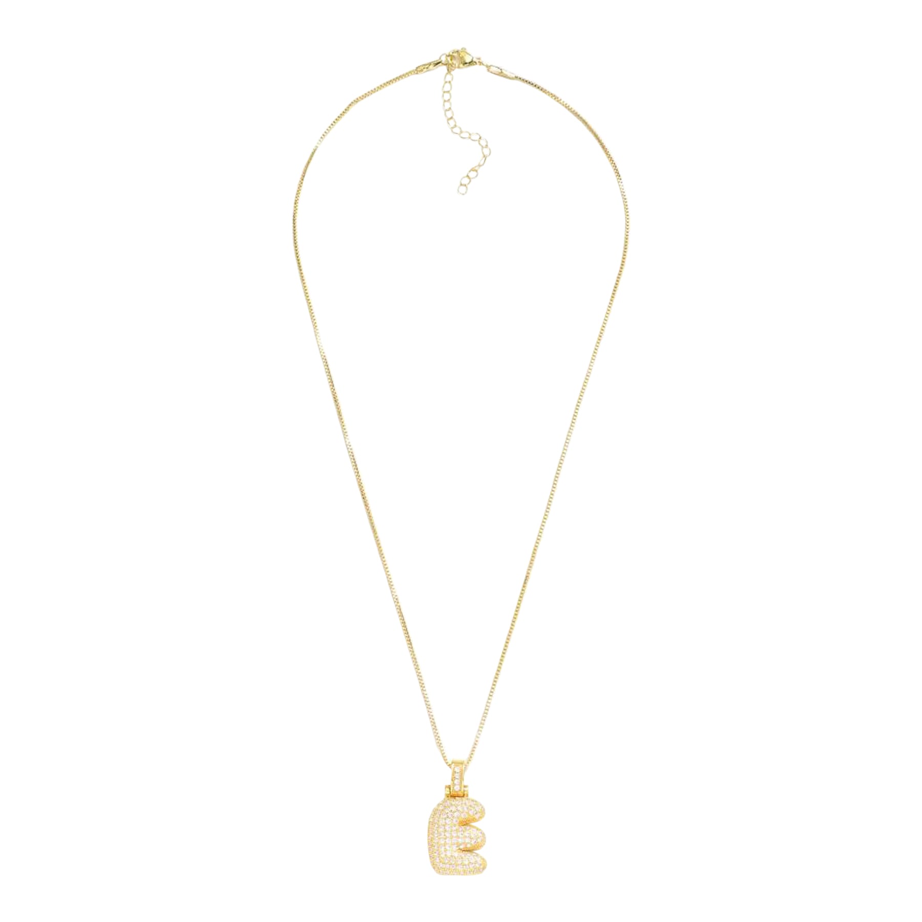 Crystal Initial Necklace - E - Denny's