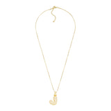 Crystal Initial Necklace - J - Denny's
