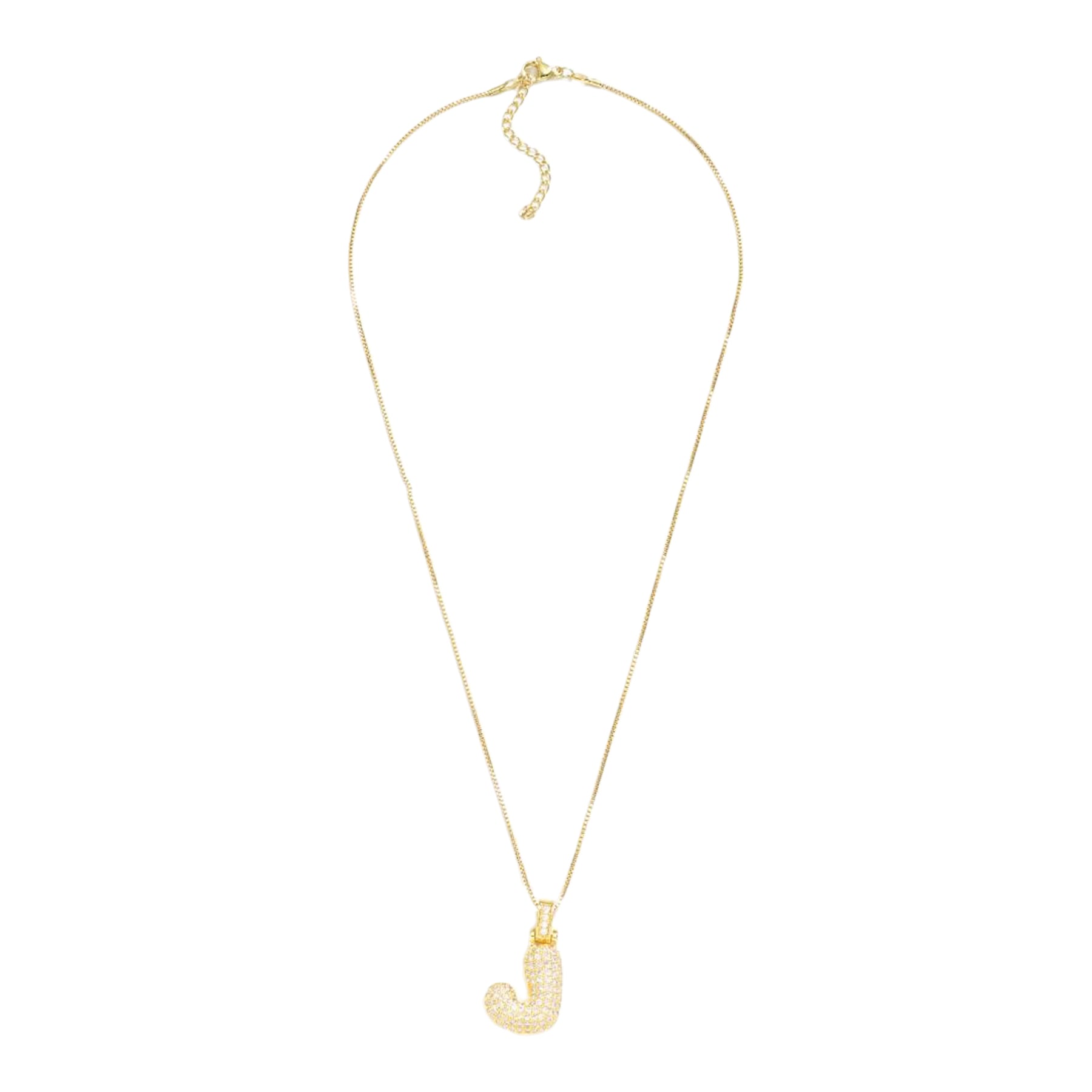 Crystal Initial Necklace - J - Denny's