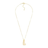 Crystal Initial Necklace-L - Denny's