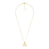 Crystal Initial Necklace - M - Denny's