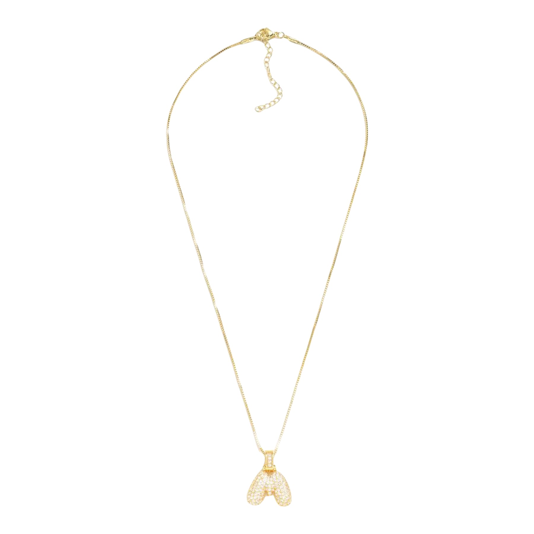 Crystal Initial Necklace - M - Denny's