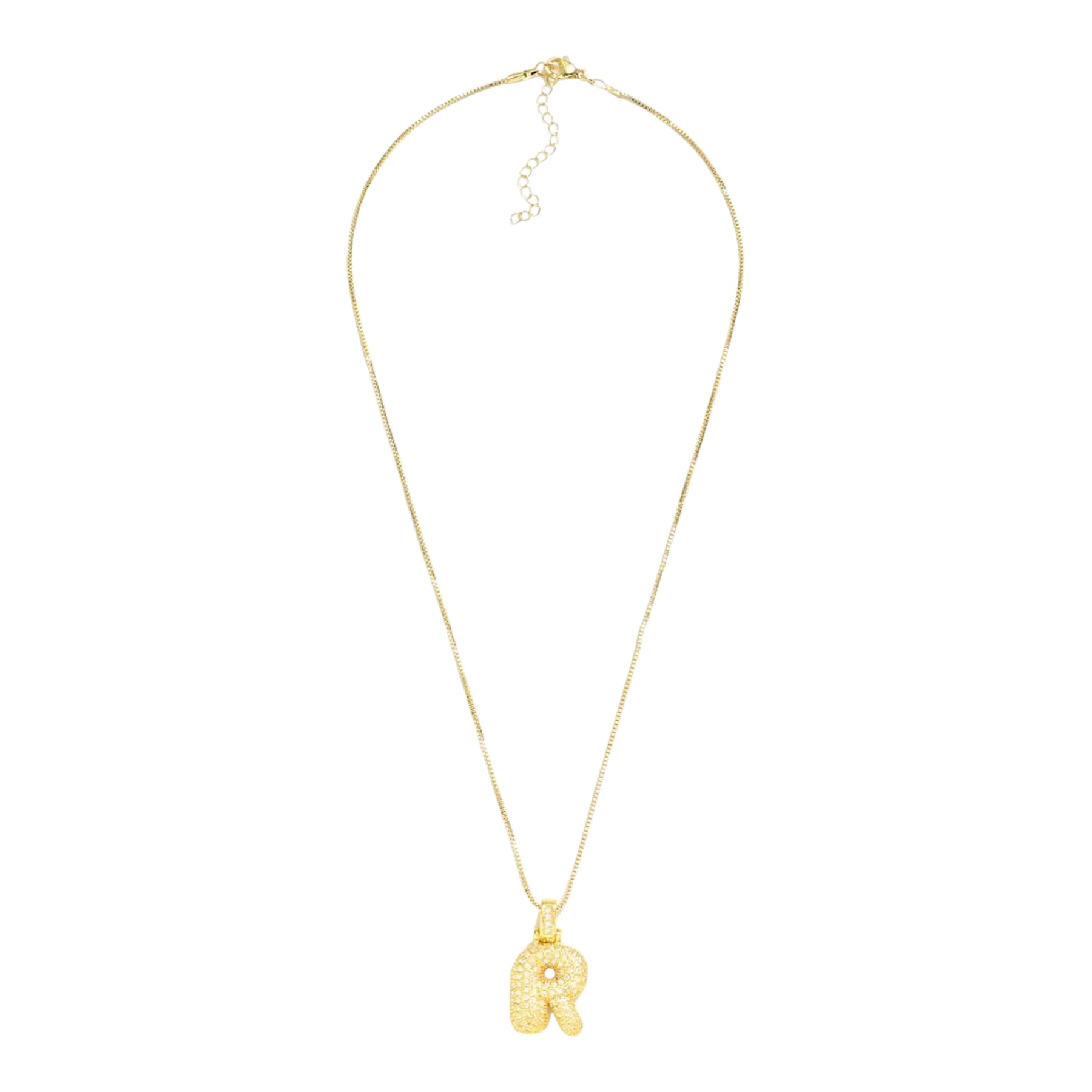 Crystal Initial Necklace - R - Denny's
