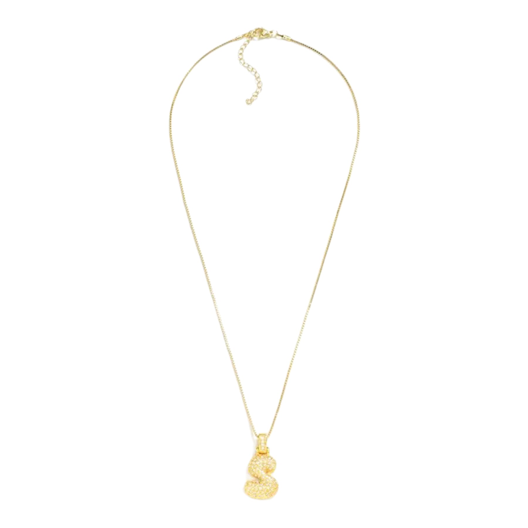 Crystal Initial Necklace - S - Denny's