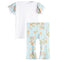2pc Floral Ruffle Shoulder & Bell Bottom Pant Set - Denny's
