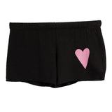 Fleece Short With Pink Heart