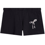 Fleece Short With Silver Bow