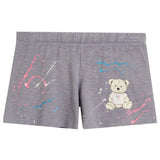 Teddy Splatter Fleece Short
