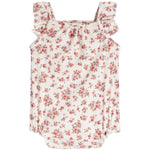 Creme Floral Bouquet Flutter Sleeve Bubble - Denny's