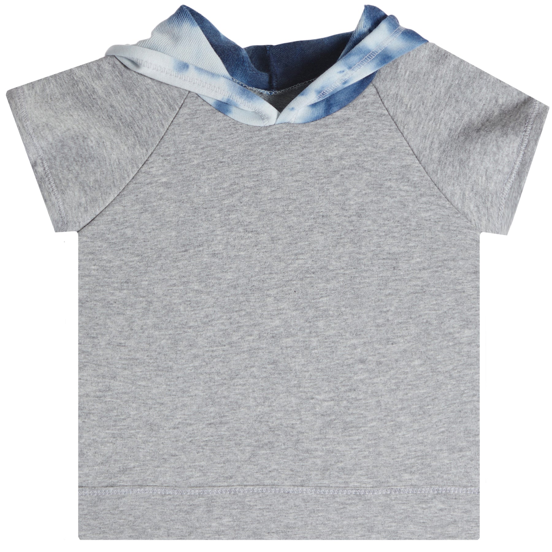 Tie Dye Hooded Short Sleeve Sweatshirt - Denny's