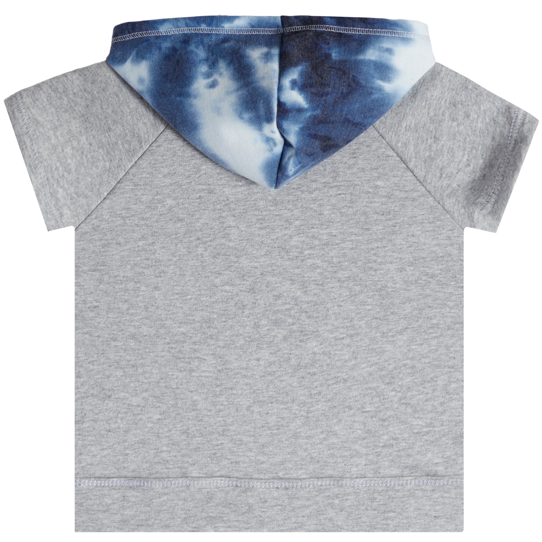 Tie Dye Hooded Short Sleeve Sweatshirt - Denny's